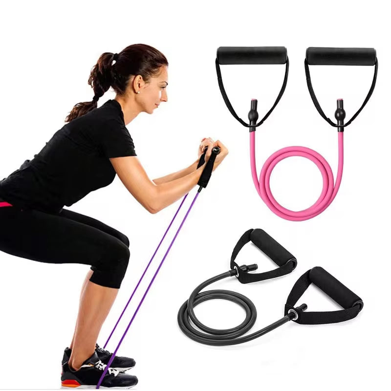 Ultimate 5-Level Resistance Yoga Pull Rope Bands for Home Gym - Enhance Muscle Training with Elastic Handles!