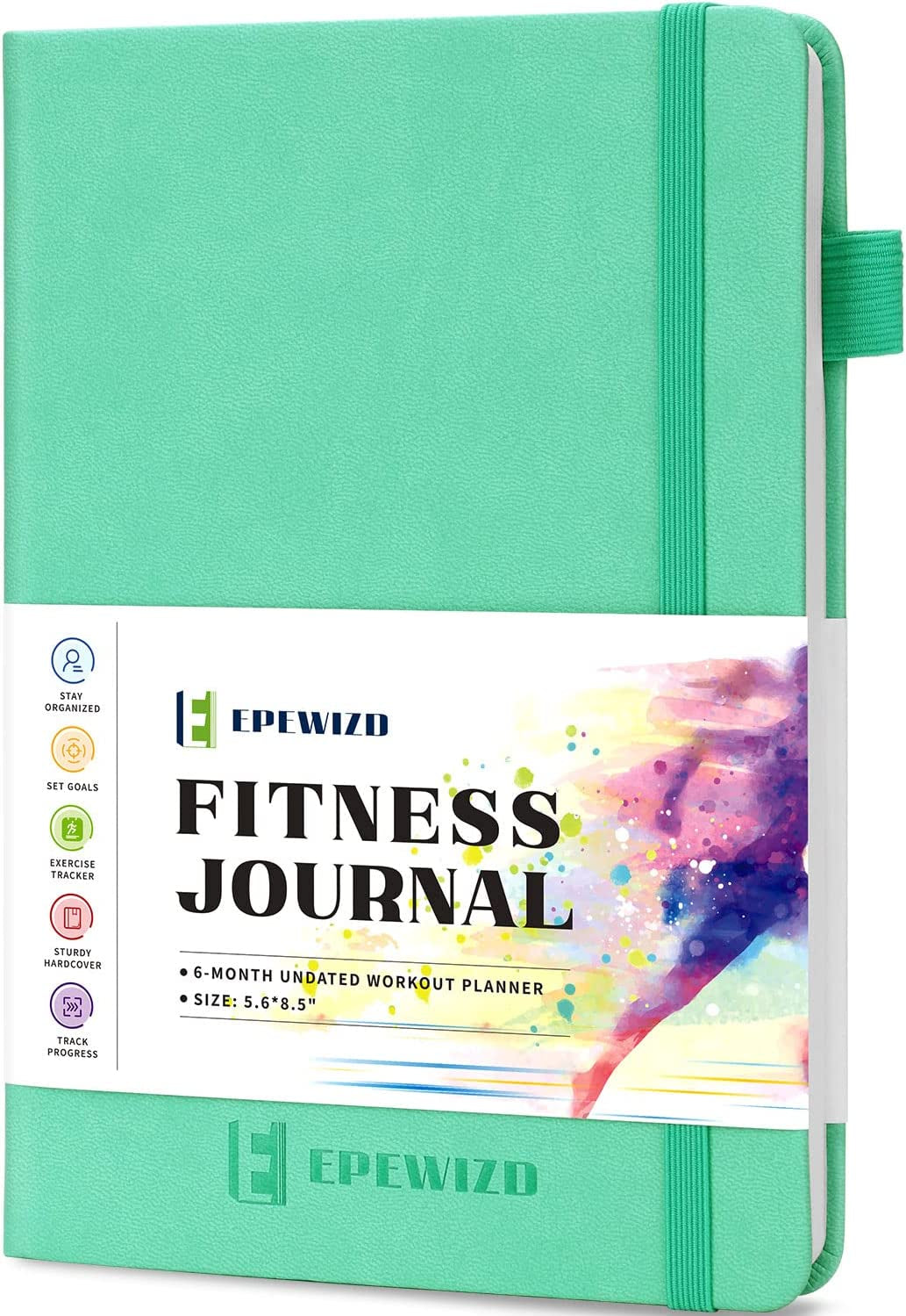 Ultimate Fitness Journal: 6-Month Undated Workout Planner for Home Gym - Perfect for Men & Women (Green)