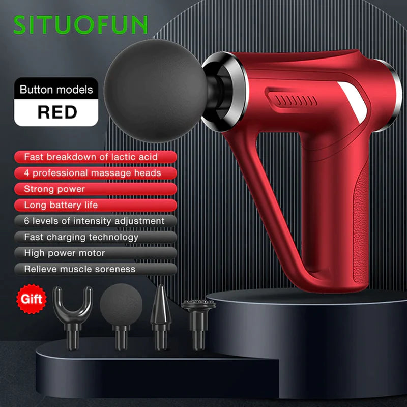 SITUOFUN 32-Level Deep Tissue Massage Gun for Ultimate Pain Relief and Relaxation - Perfect for Neck, Back, and Body Recovery