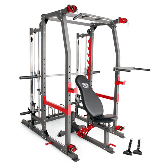 Ultimate Pro Smith Machine Weight Bench - Complete Home Gym for Total Body Workouts