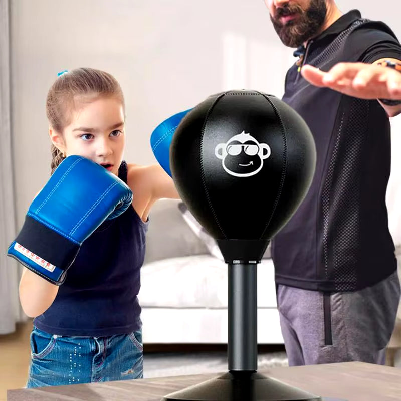 Punching Bag Desktop Punching Bag Stress Buster with Suction Cup Desk Table Boxing Punch Ball Suction Cup Reduce Tension Toys