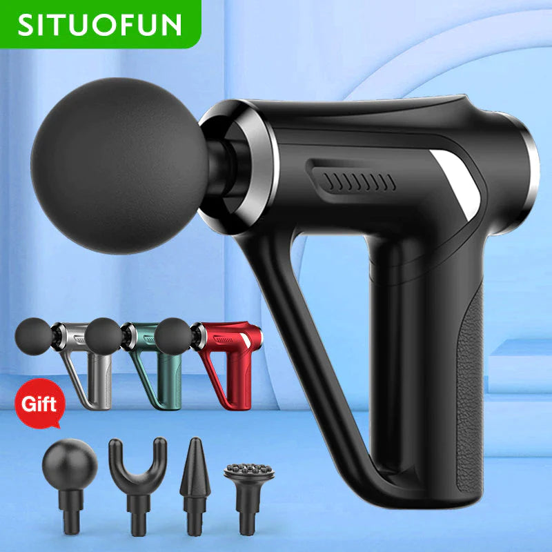 SITUOFUN 32-Level Deep Tissue Massage Gun for Ultimate Pain Relief and Relaxation - Perfect for Neck, Back, and Body Recovery