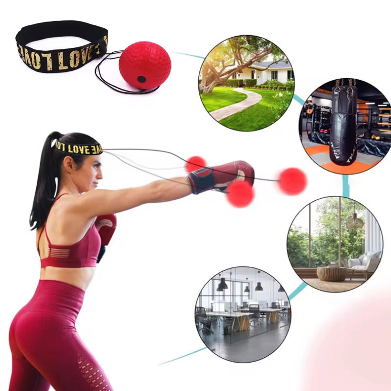 Speed Ball Head-Mounted Punch Training - Enhance Hand-Eye Coordination & Fitness at Home!