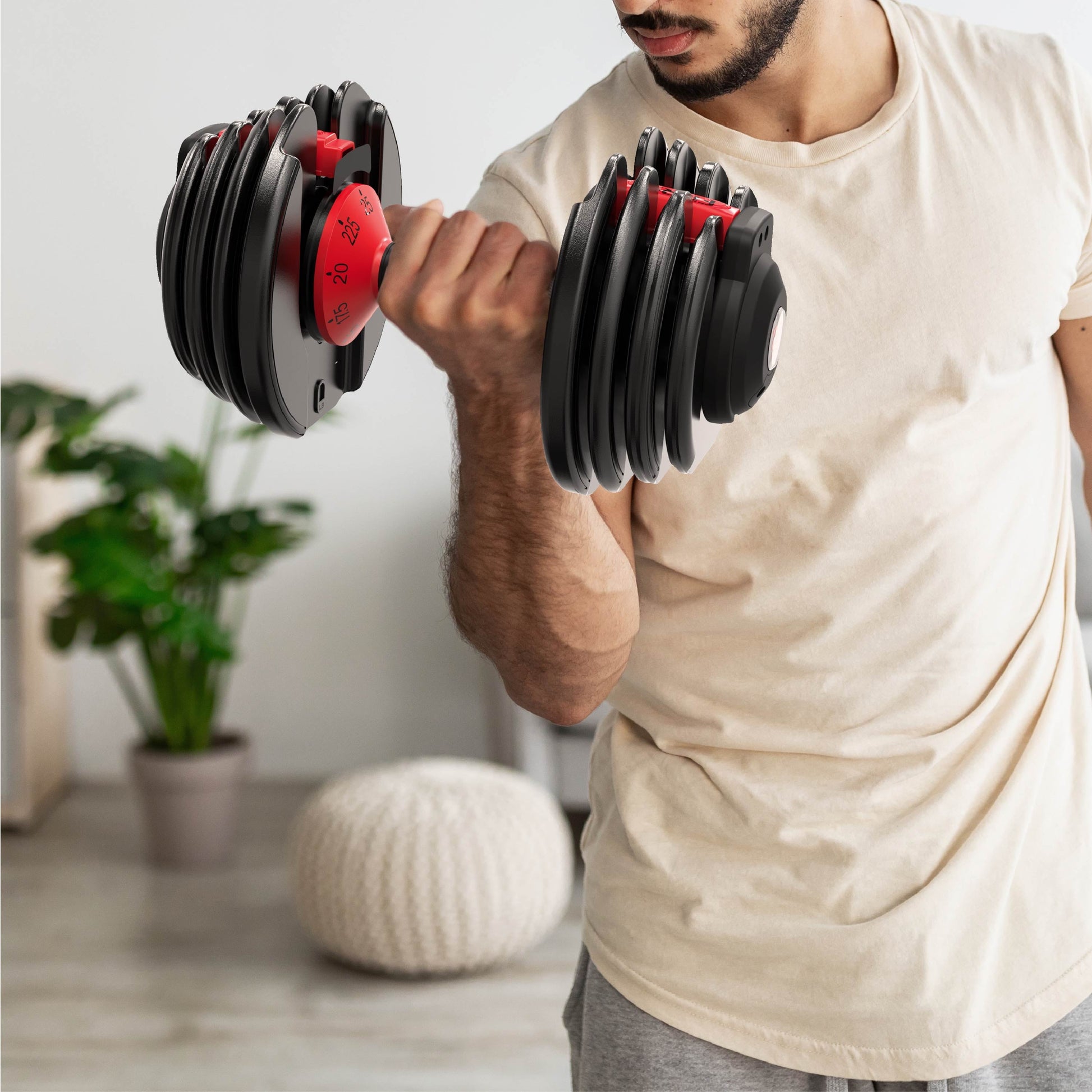 Transform Your Workout with the Smartbell 9-in-1 Adjustable Dumbbell - 25 Lbs of Versatile Strength Training!