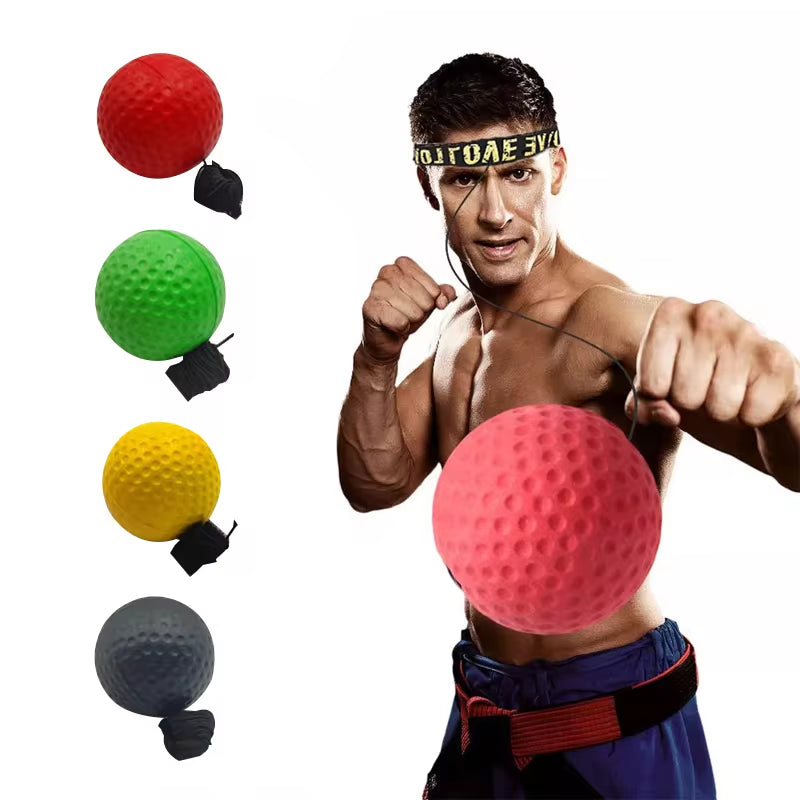 Speed Ball Head-Mounted Punch Training - Enhance Hand-Eye Coordination & Fitness at Home!