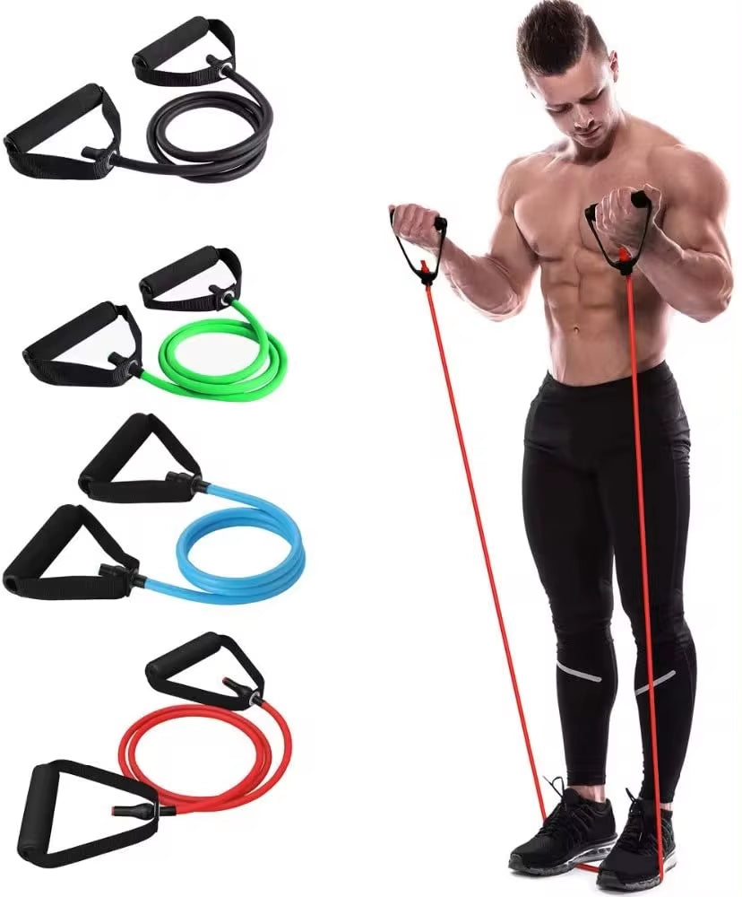 Ultimate 5-Level Resistance Yoga Pull Rope Bands for Home Gym - Enhance Muscle Training with Elastic Handles!